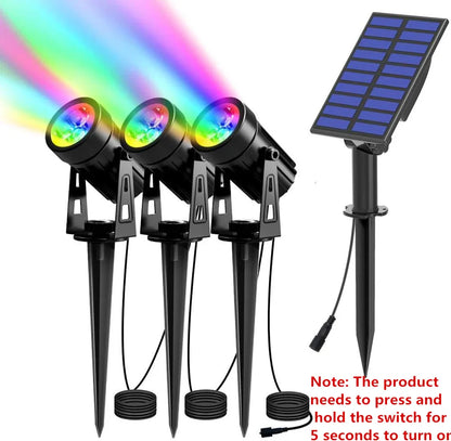 Solar Powered Spotlight IP65 Solar LED Light Outdoor Landscape Yard Garden Tree Separately Lamp Aluminum Anti Rust Solar Lamp