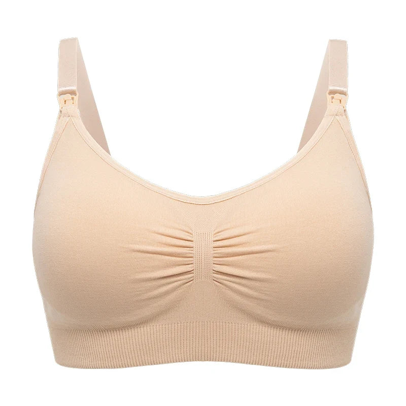 plus Size Seamless Nursing Bra for Women Breathable Maternity Push up Front Closure Underwear Adjustable Straps Wire-Free