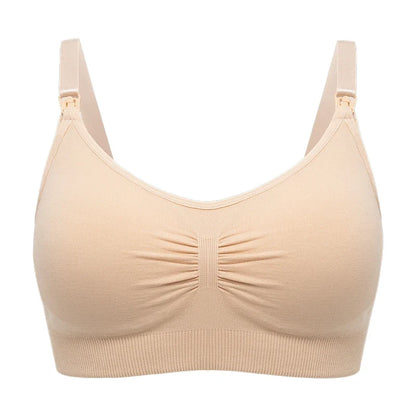 plus Size Seamless Nursing Bra for Women Breathable Maternity Push up Front Closure Underwear Adjustable Straps Wire-Free