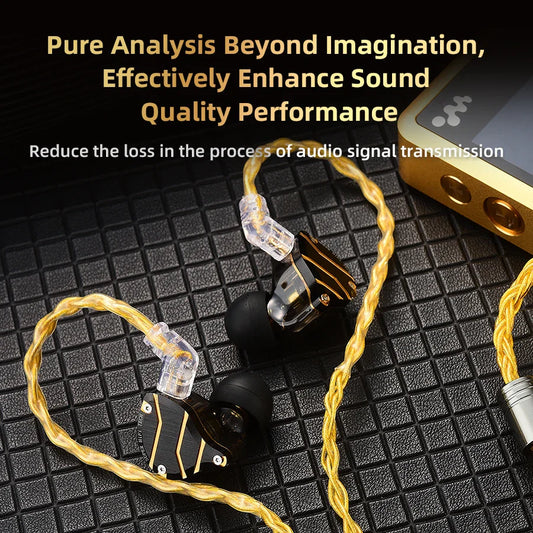 QKZ T1 Earphone Update Cable 3.5mm jack QDC 0.75mm Connector Wired Headphones For ZXN ZXT VK4 ZX2 ZAX2 KZ EDX ZSN Pro X TRN MT1