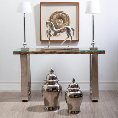 Kensington Townhouse Large Ceramic Silver Jar