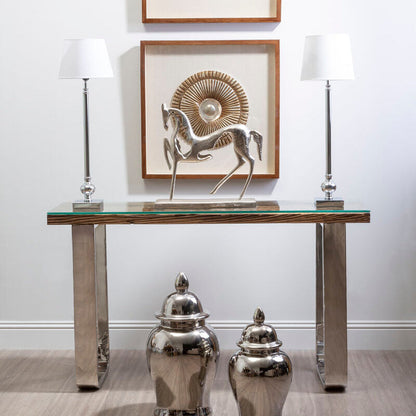 Kerala Natural U Shaped Base Console Table