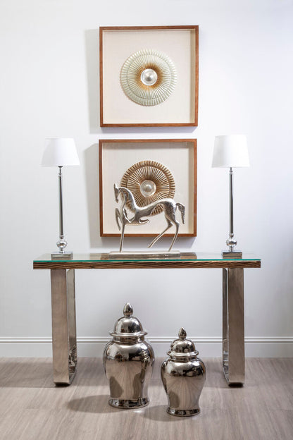 Kensington Townhouse Large Ceramic Silver Jar