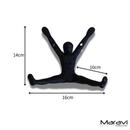 Haruni Man Shape Coat Hooks Set of 2
