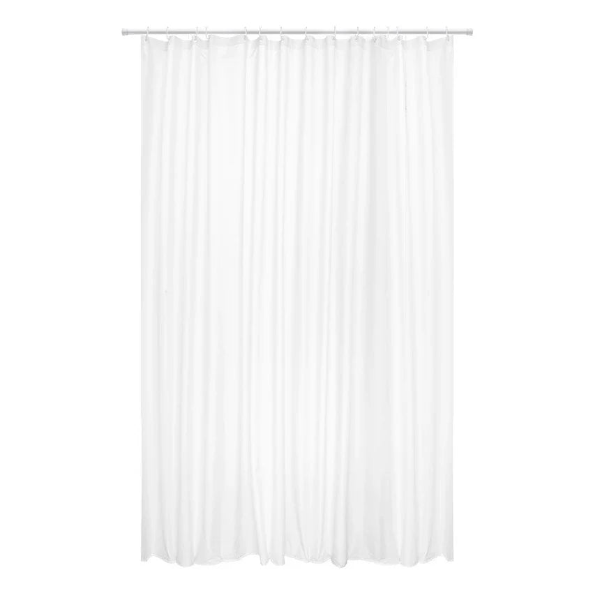 Transparent Shower Curtain Waterproof Clear White PEVA Bath Curtains Liner for Bathroom Mildew Home Hotel with Free Hooks