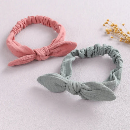 1Pcs Newborn Baby Headband For Girls Elastic Knit Children Turban Baby Bows Soft Nylon Kids Headwear Hair Accessories 32 Colors