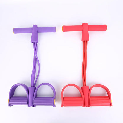 4 Resistance Elastic Pull Rope Training Device, Abdominal Resistance Band, Used In Home Gym, Exercise Training Fitness Equipment
