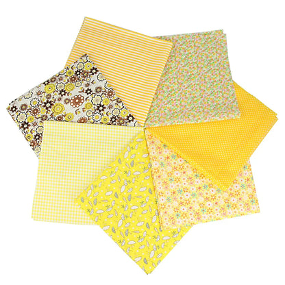 7PCS 25 x 25cm/50 x 50cm Squares Cotton Craft Fabric Cloths for DIY Bundle Patchwork Quilting Sewing Scrapbooking Artcraft