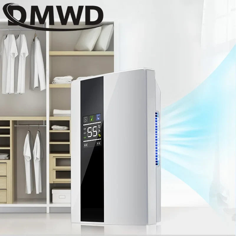 110V/220V Remote Electric Dehumidifier Air Cooling Dryer Purifier Desiccant Moisture Absorber Drying Machine External Water Pipe