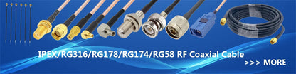 FEP Brown Jacket RG142 Coaxial Cable Silver-plated Copper Double Shielded RF Coaxial Cable 50 Ohm Low Loss BEVOTOP