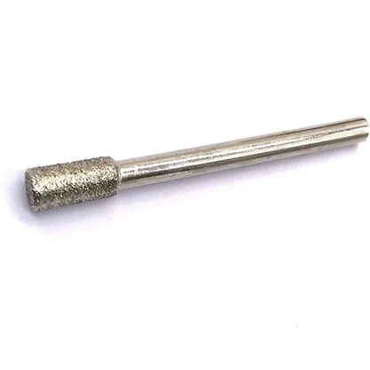5PCS Diamond Coated Cylindrical Burr 4mm Chainsaw Sharpener Stone File Chain Saw Sharpening Carving Grinding Tools