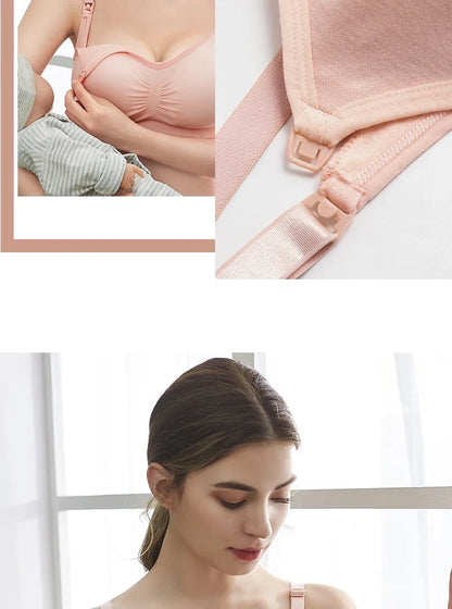 plus Size Seamless Nursing Bra for Women Breathable Maternity Push up Front Closure Underwear Adjustable Straps Wire-Free