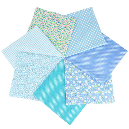 7PCS 25 x 25cm/50 x 50cm Squares Cotton Craft Fabric Cloths for DIY Bundle Patchwork Quilting Sewing Scrapbooking Artcraft