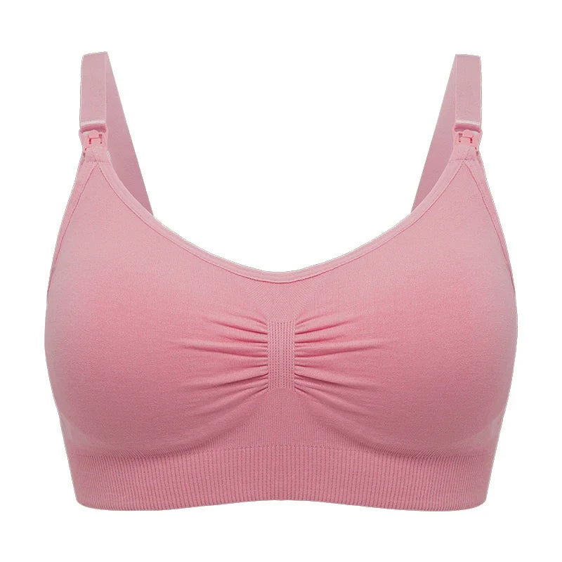 plus Size Seamless Nursing Bra for Women Breathable Maternity Push up Front Closure Underwear Adjustable Straps Wire-Free