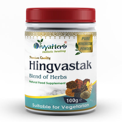DivyaHerb Hingvastak Powder 100 gram - Digestive Comfort Support