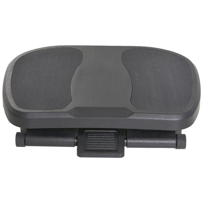HOMCOM 0-30° Three-Height Under-Desk Support Footrest - Black