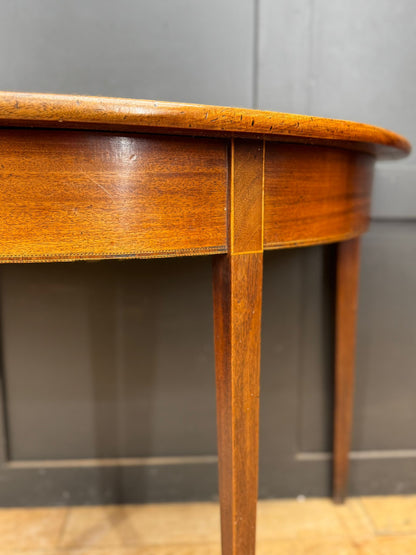 Antique Demi Lune Console Table Mahogany Hall Table Sideboard