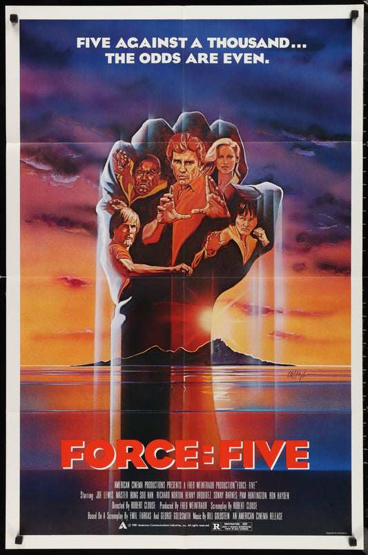 Force: Five (1981) Original US One Sheet Movie Poster