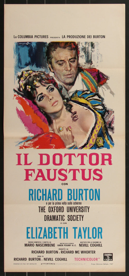 Doctor Faustus (1967) Original Italian Locandina Movie Poster