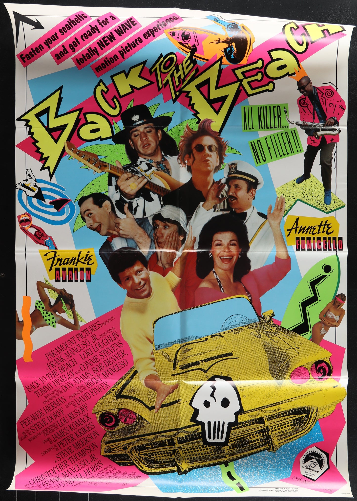 Back To The Beach (1987) Original US One Sheet Movie Poster