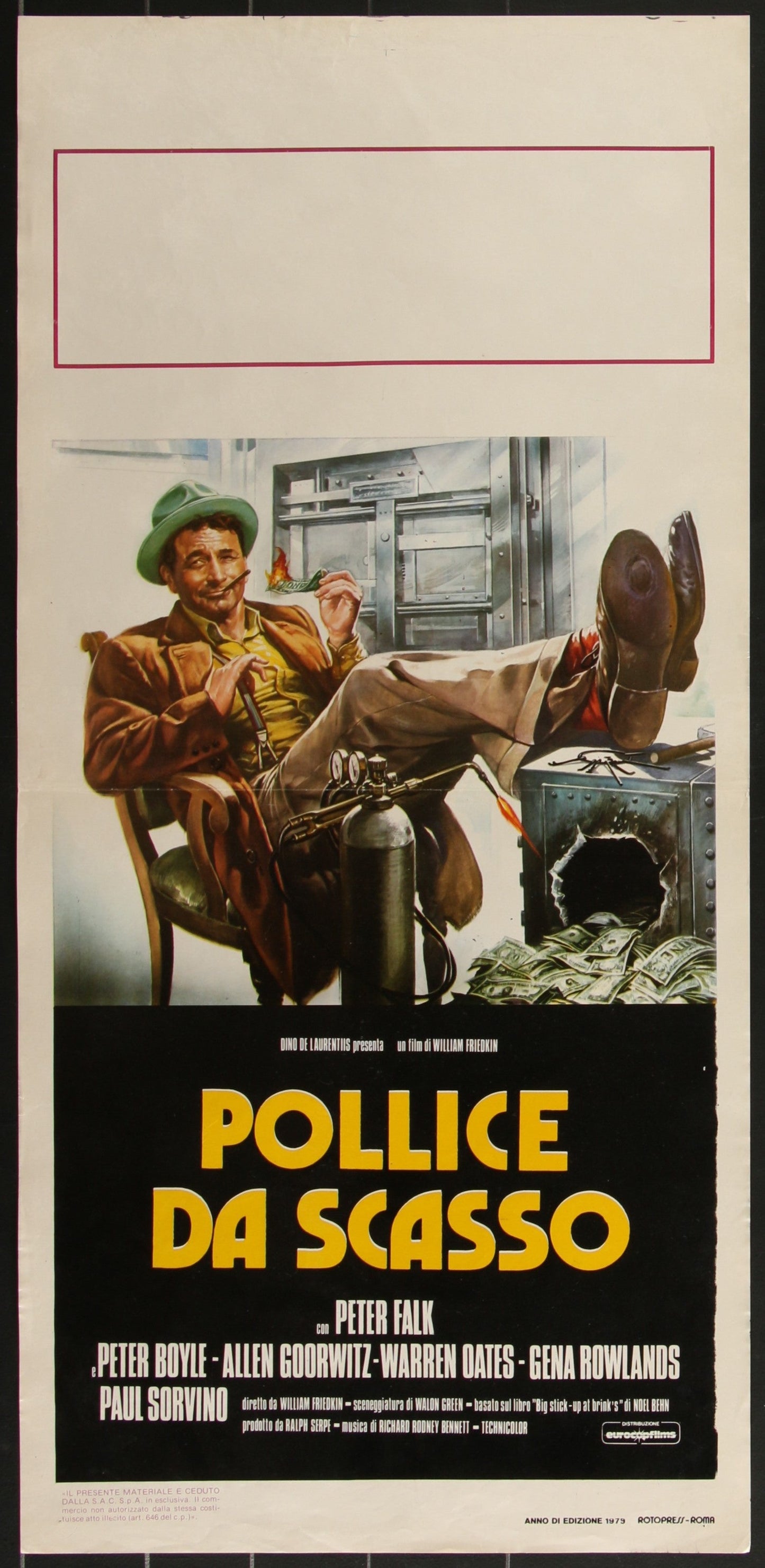 The Brink's Job (1978) Original Italian Locandina Movie Poster