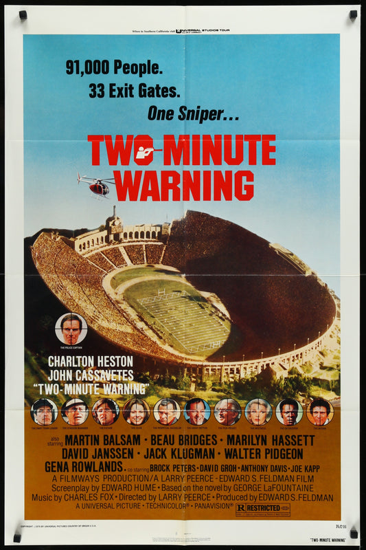 Two-Minute Warning (1976) Original US One Sheet Movie Poster