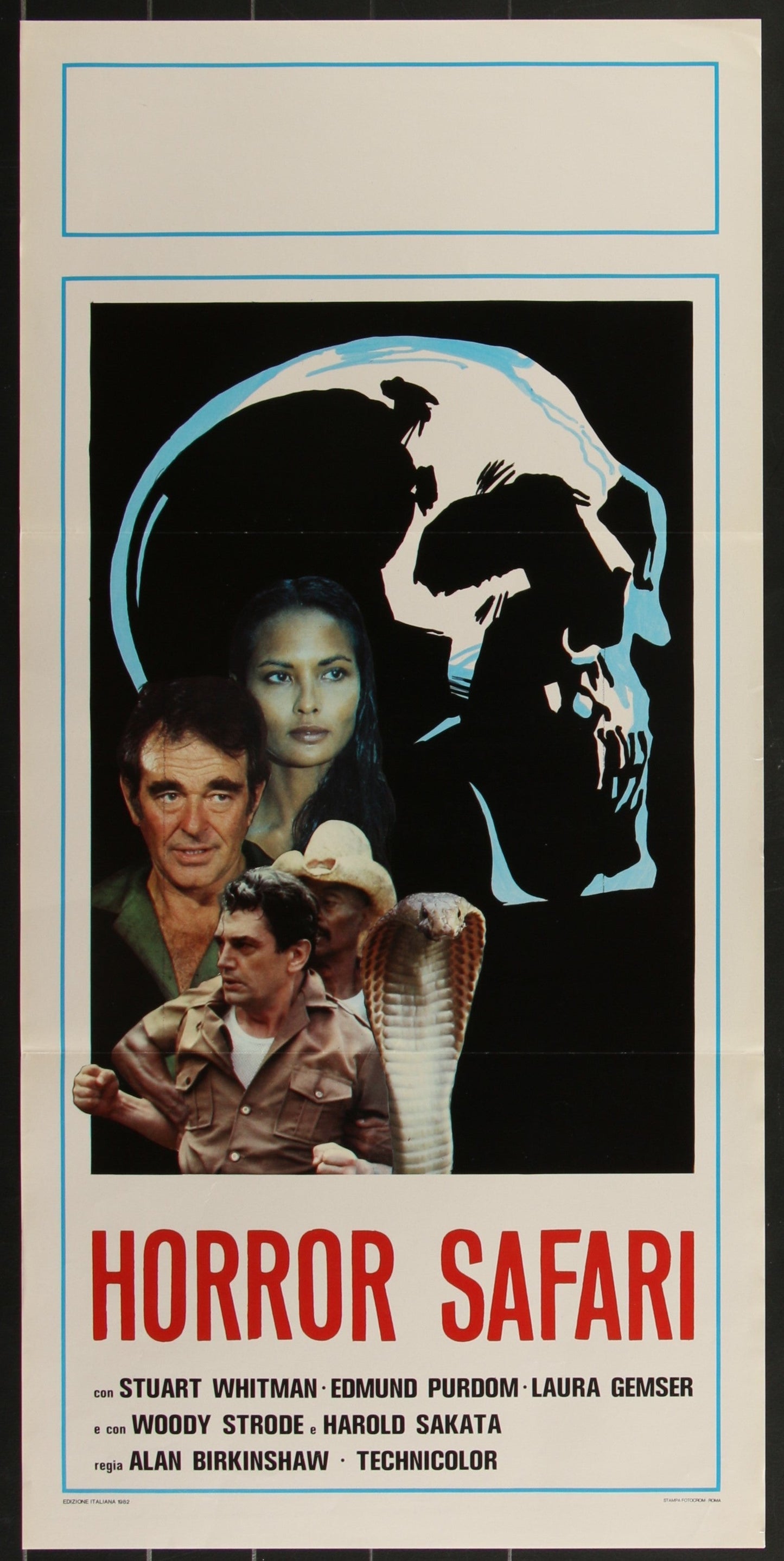 Horror Safari (1982) Original Italian Locandina Movie Poster