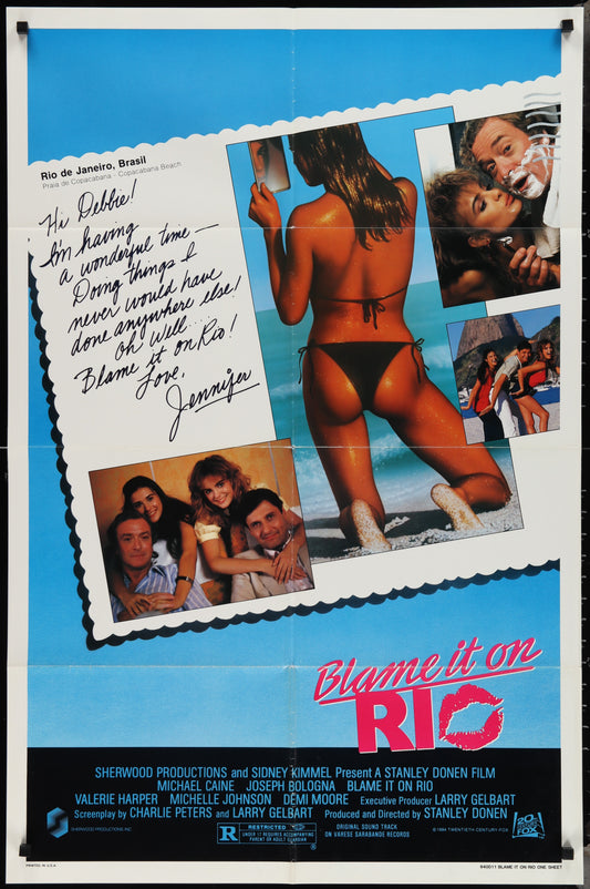 Blame It On Rio (1984) Original US One Sheet Movie Poster