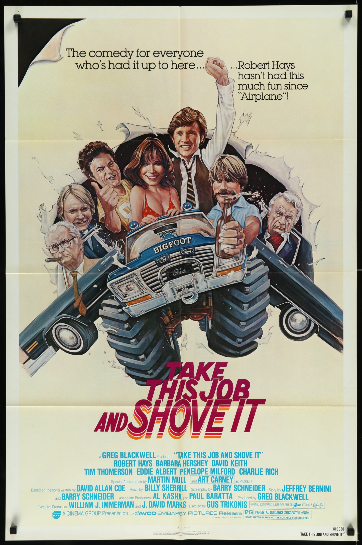 Take This Job And Shove It (1981) Original US One Sheet Movie Poster