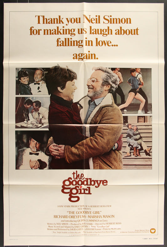 The Goodbye Girl (1977) Original US One Sheet Movie Poster