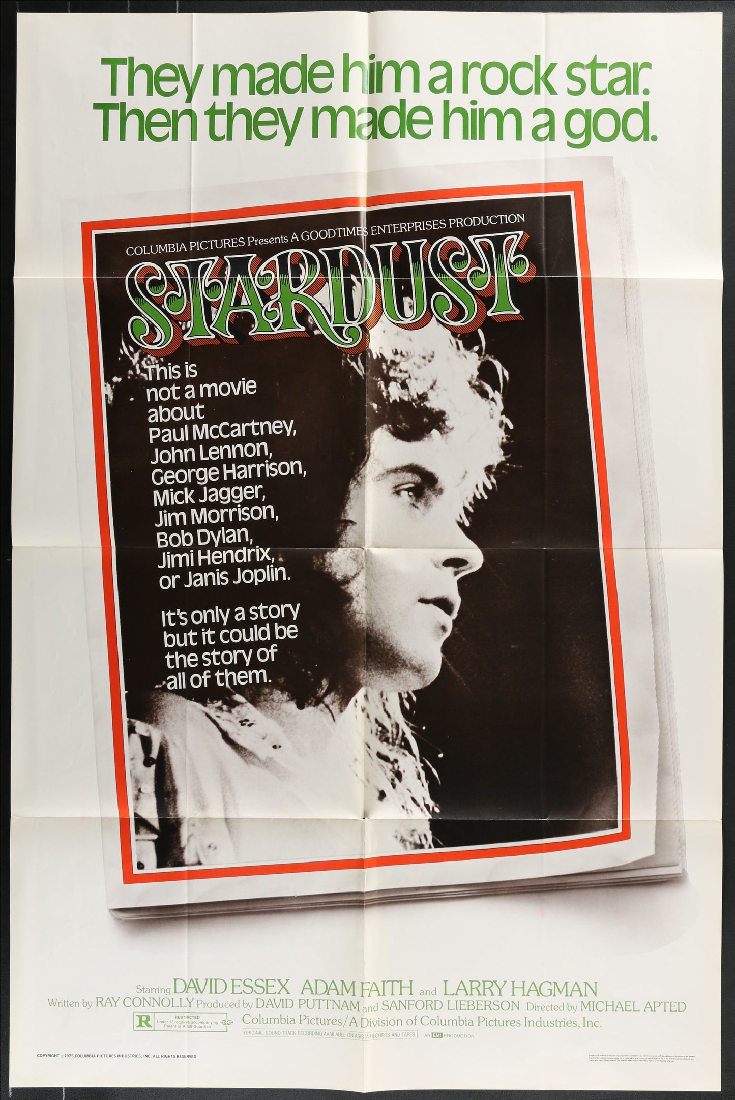 Stardust (1974) Original US One Sheet Movie Poster