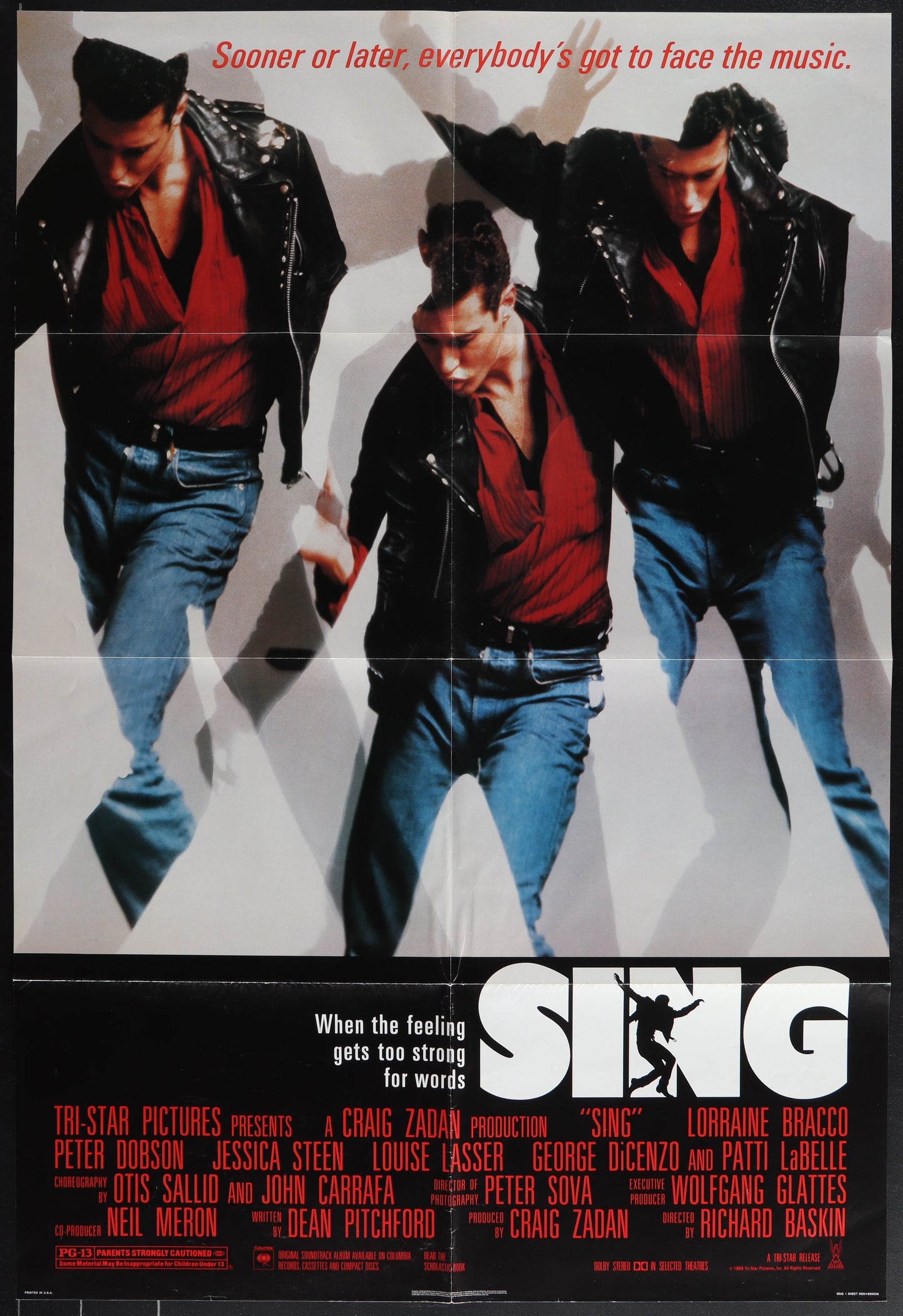 Sing (1989) Original US One Sheet Movie Poster