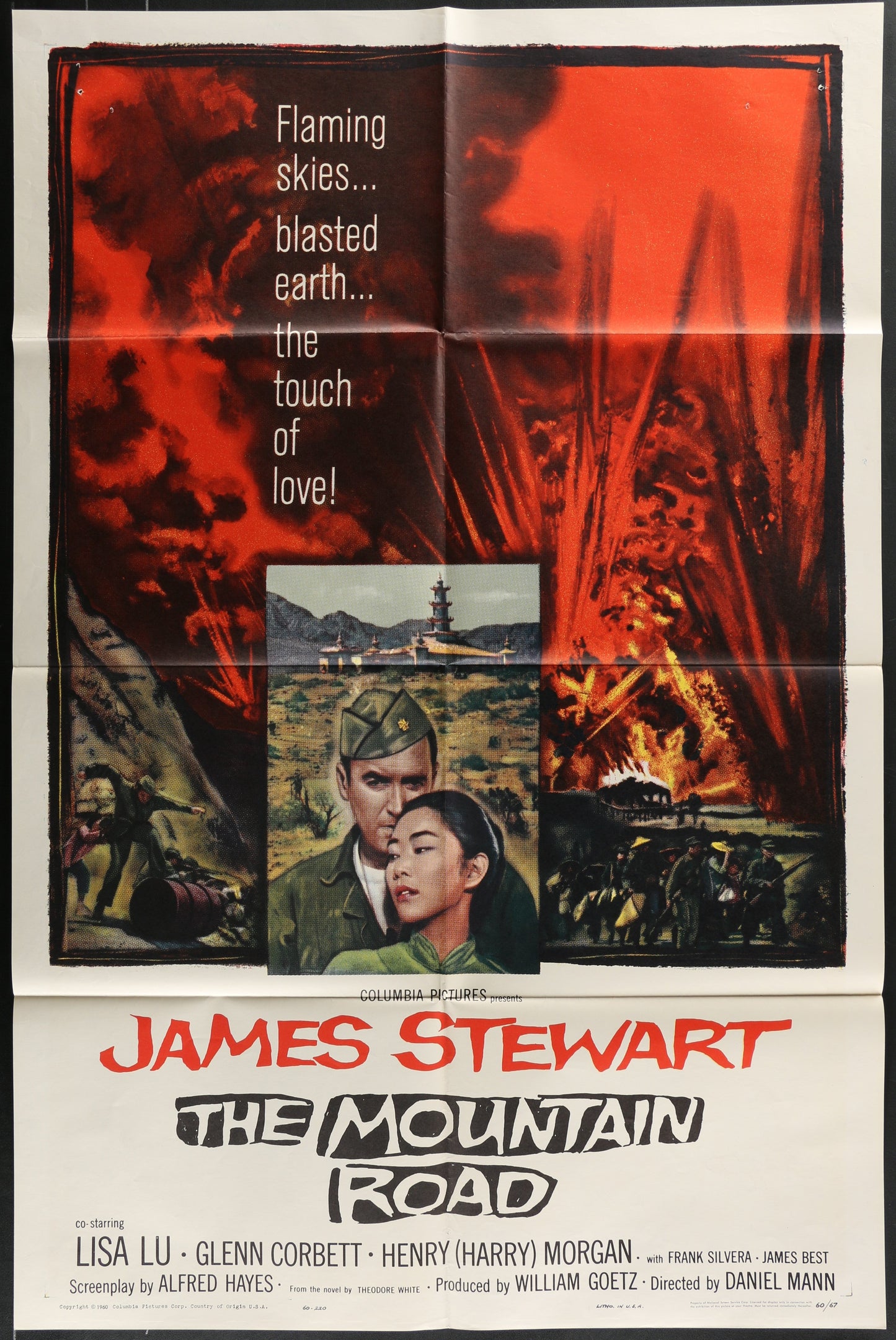 The Mountain Road (1960) Original US One Sheet Movie Poster