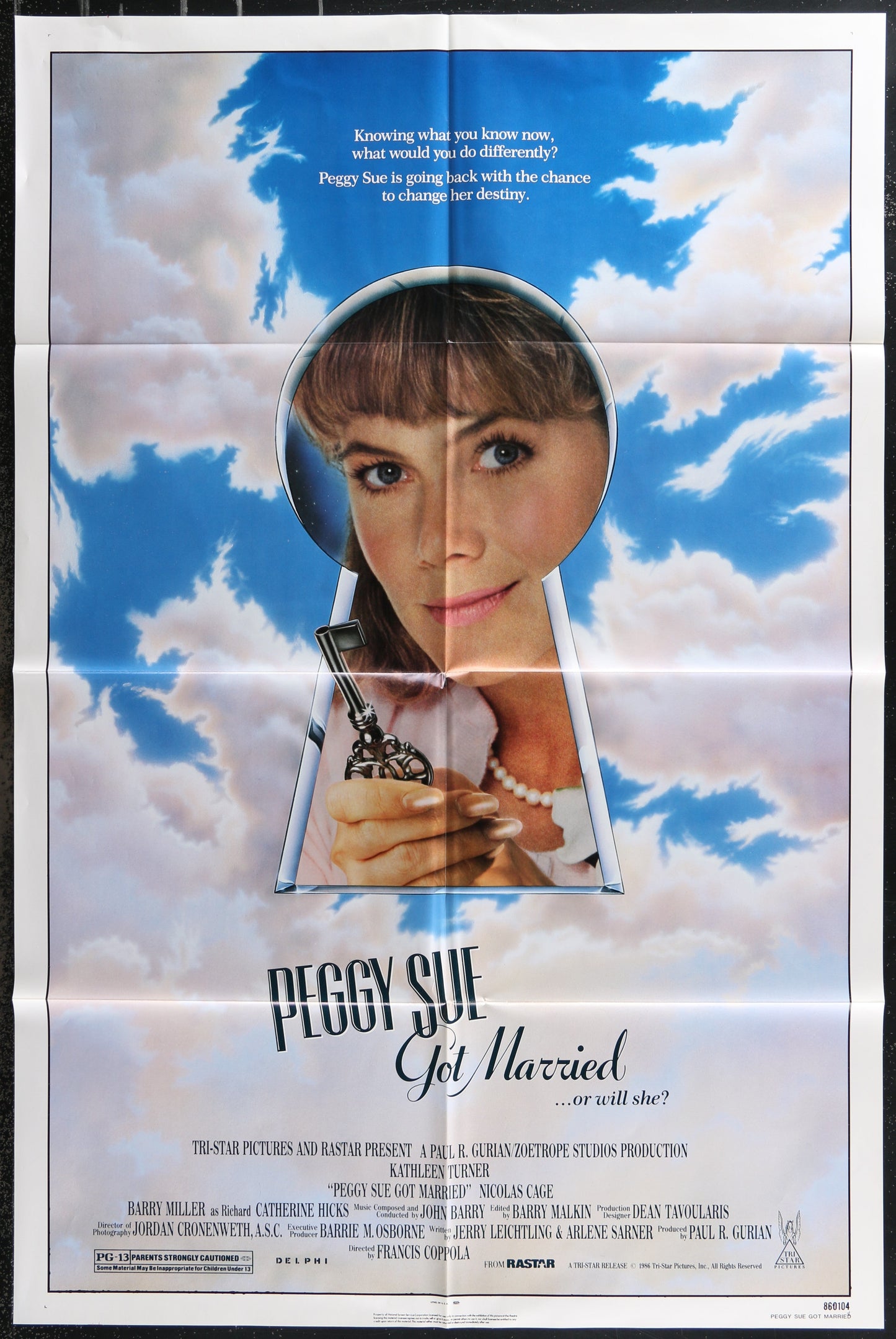 Peggy Sue Got Married (1986) Original US One Sheet Movie Poster