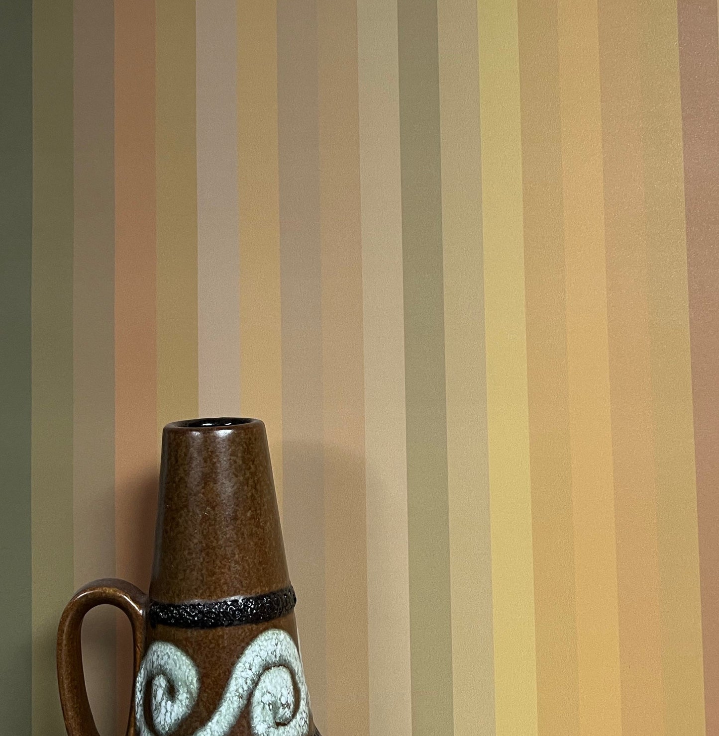 Tonal Stripe Wallpaper - Ochre