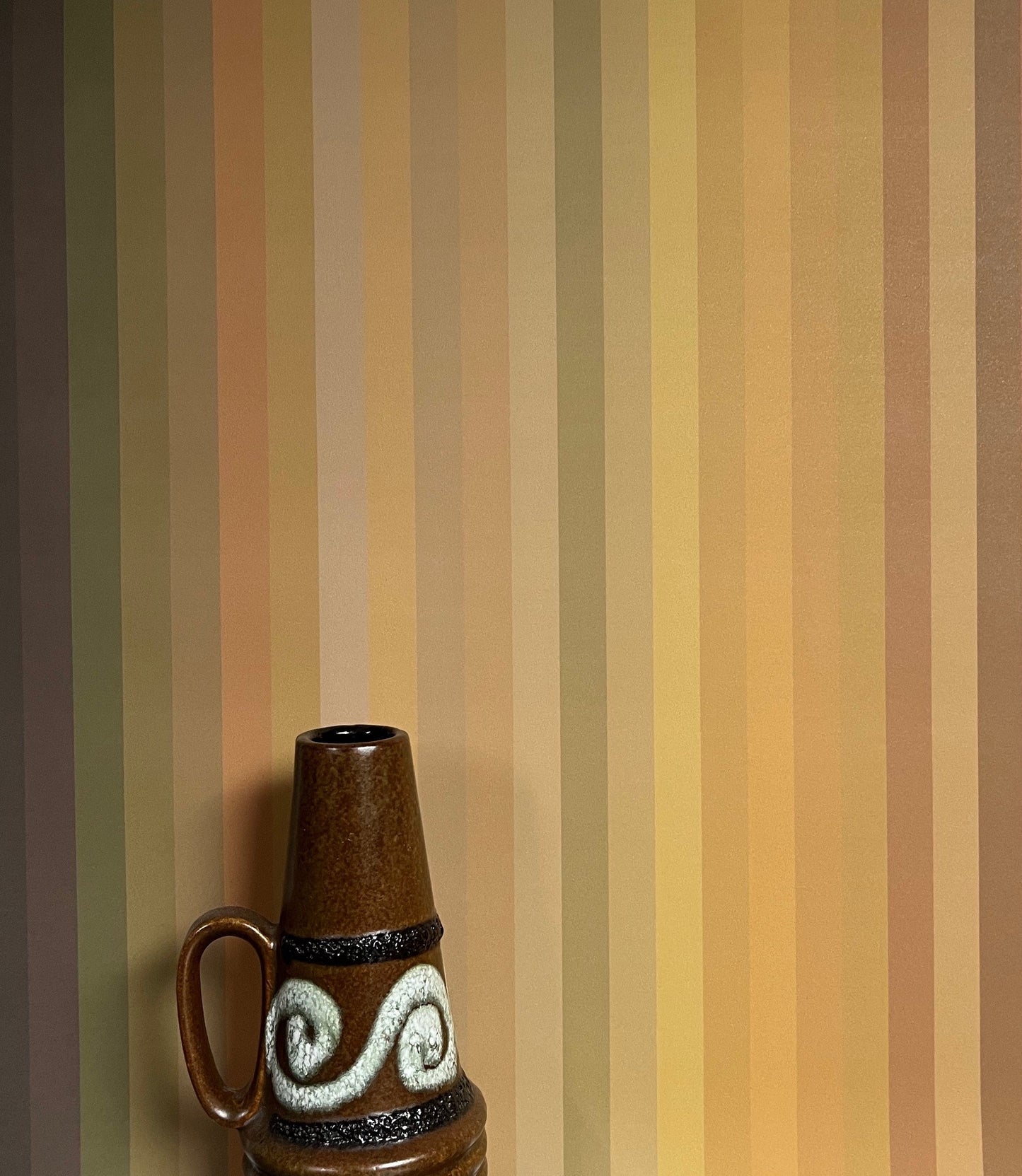 Tonal Stripe Wallpaper - Ochre