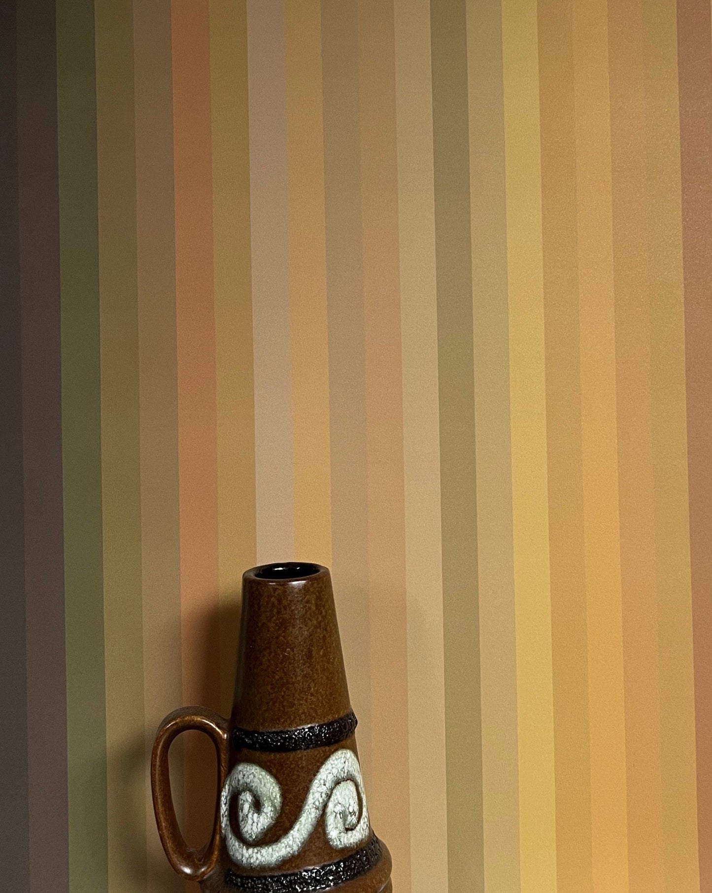 Tonal Stripe Wallpaper - Ochre