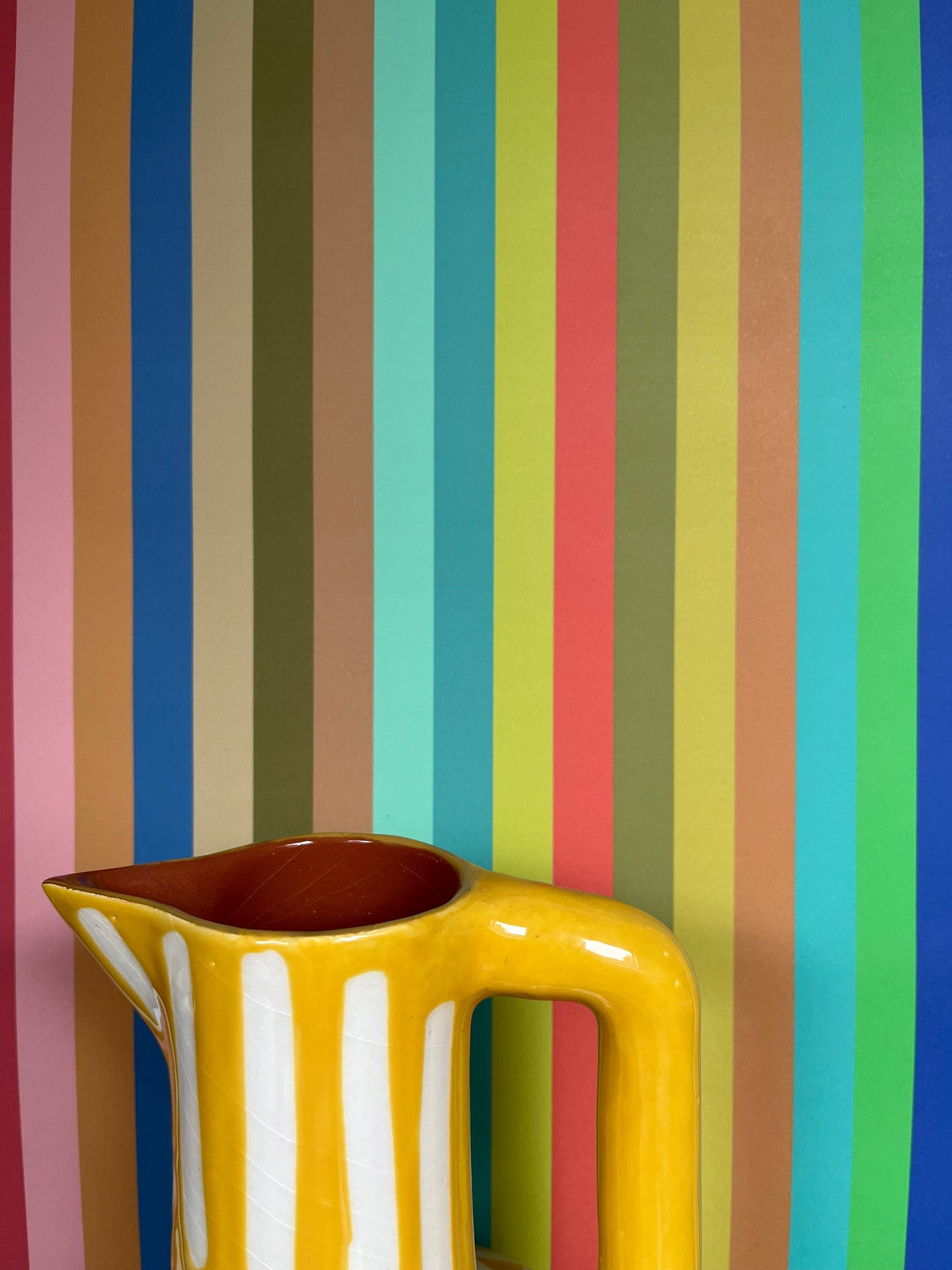 Tonal Stripe Wallpaper - Pool