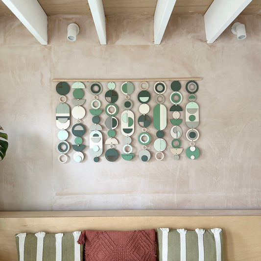 Green Wall Art - Home Decor - Modern Wall Art  - Large Centre Piece Art - Wall Tapestry