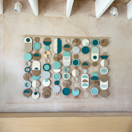 Blue Costal Wall Art - Home Decor - Centre Piece Art - Wall Tapestry - Blue Art