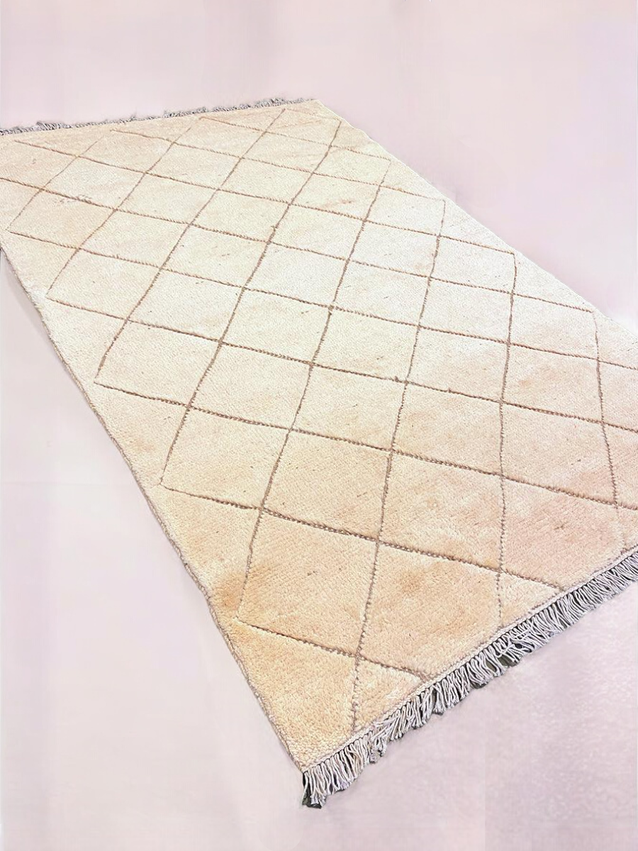 Horizon Textured Berber Wool Rug - 189 x 125 cm