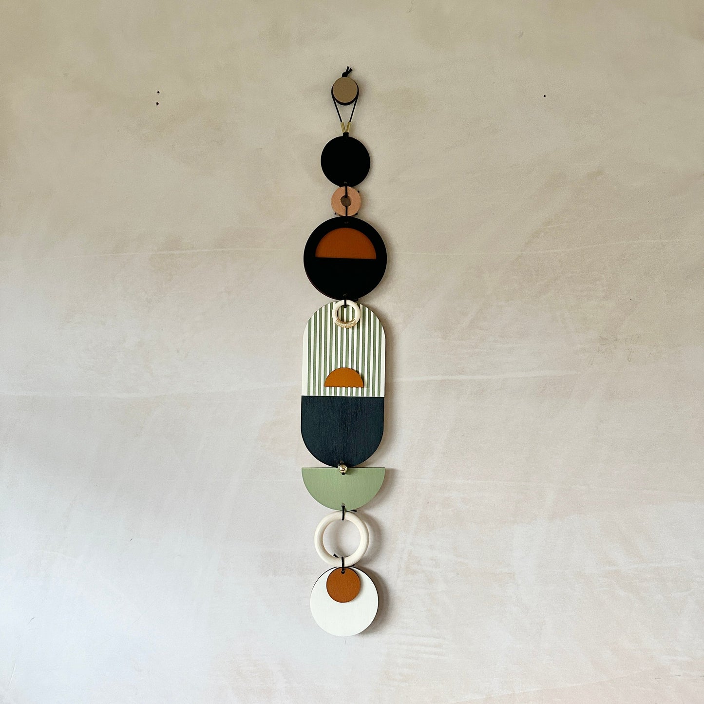 Modern Art Wall Hanging - Geometric Wall Art - Luxury Wall Decor - Mid-Century Home Decor - Slim Long Wall Tapestry