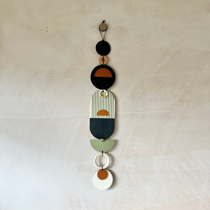 Modern Art Wall Hanging - Geometric Wall Art - Luxury Wall Decor - Mid-Century Home Decor - Slim Long Wall Tapestry