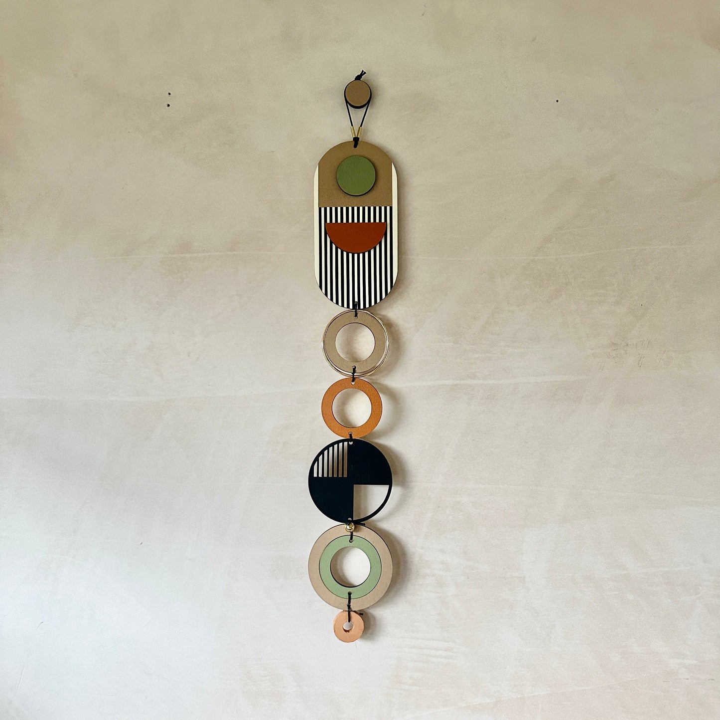 Modern Art Wall Hanging - Geometric Wall Art - Luxury Wall Decor - Mid-Century Home Decor - Slim Long Wall Tapestry