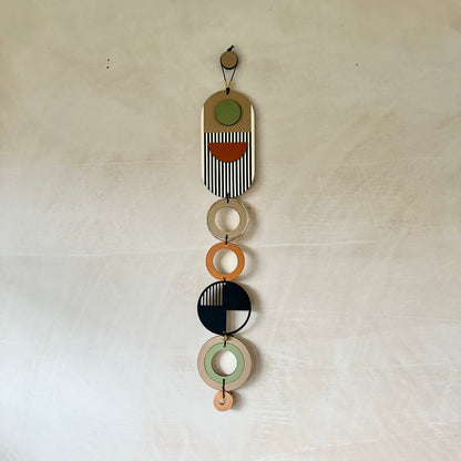 Modern Art Wall Hanging - Geometric Wall Art - Luxury Wall Decor - Mid-Century Home Decor - Slim Long Wall Tapestry