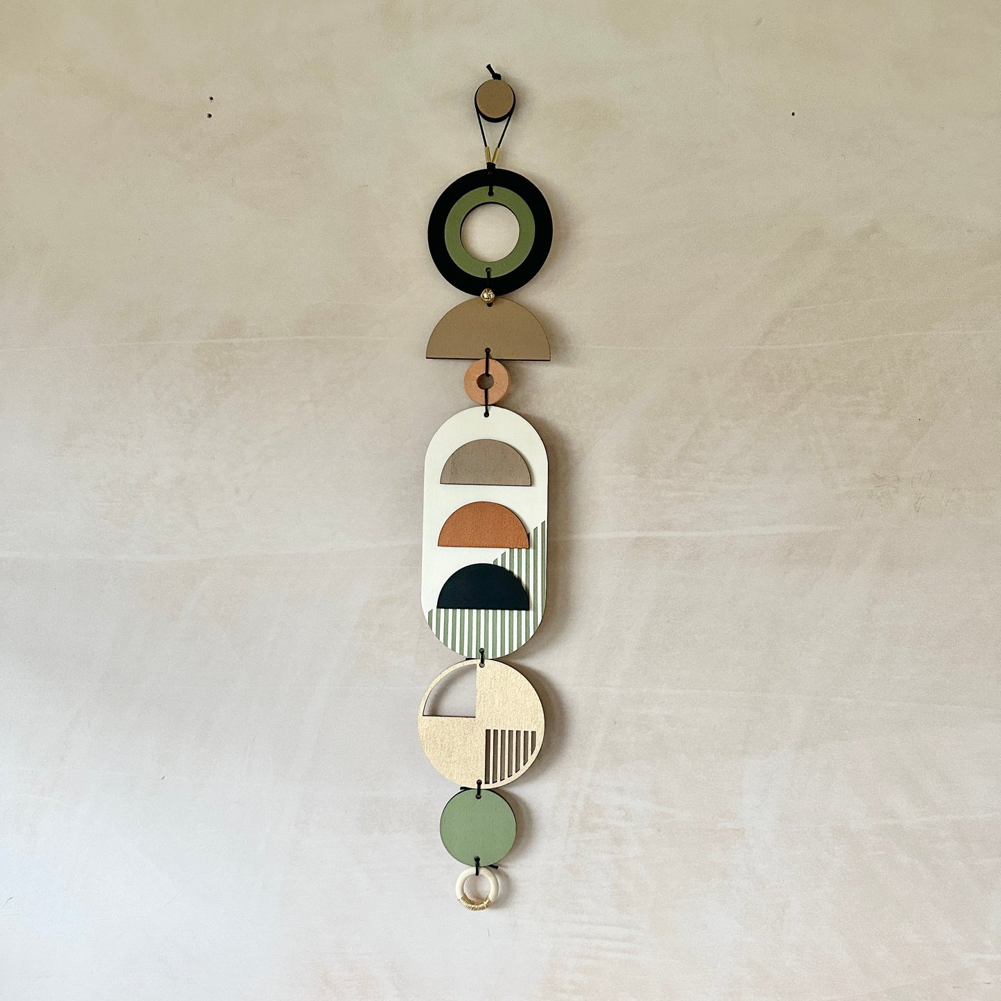 Modern Art Wall Hanging - Geometric Wall Art - Luxury Wall Decor - Mid-Century Home Decor - Slim Long Wall Tapestry