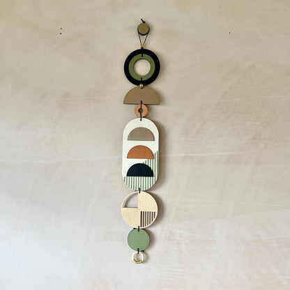 Modern Art Wall Hanging - Geometric Wall Art - Luxury Wall Decor - Mid-Century Home Decor - Slim Long Wall Tapestry