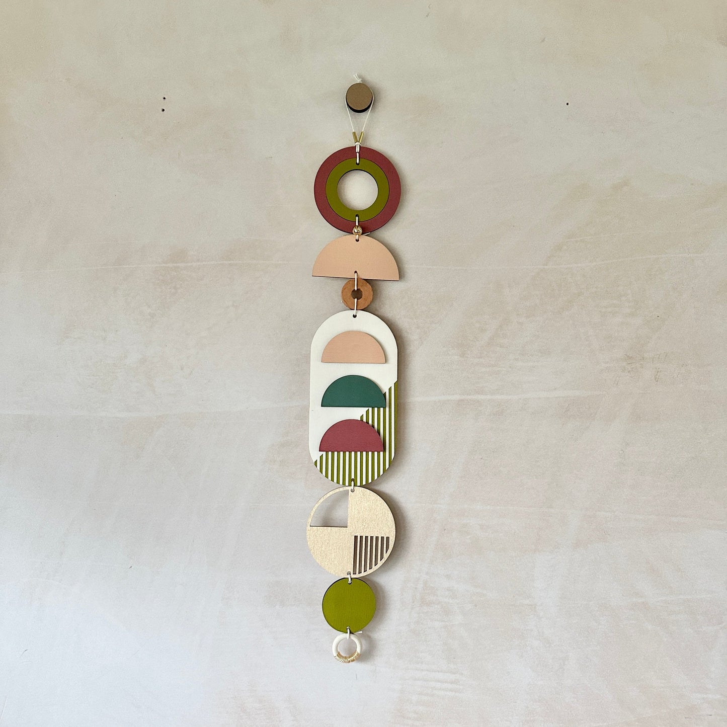 Eclectic Wall Hangings - Geometric Wall Art - Luxury Wall Decor - Mid-Century Home Decor - Slim Long Wall Tapestry