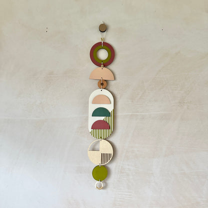 Eclectic Wall Hangings - Geometric Wall Art - Luxury Wall Decor - Mid-Century Home Decor - Slim Long Wall Tapestry