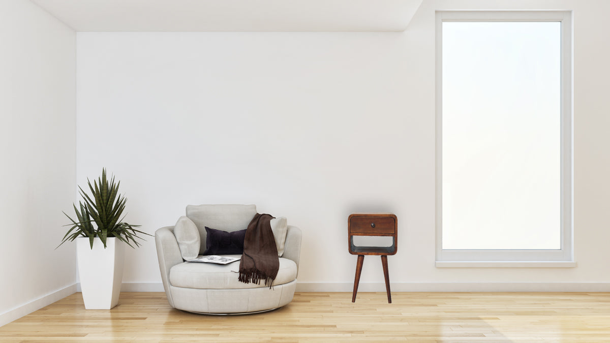 Mini Oak-ish Curve Lower Bedside